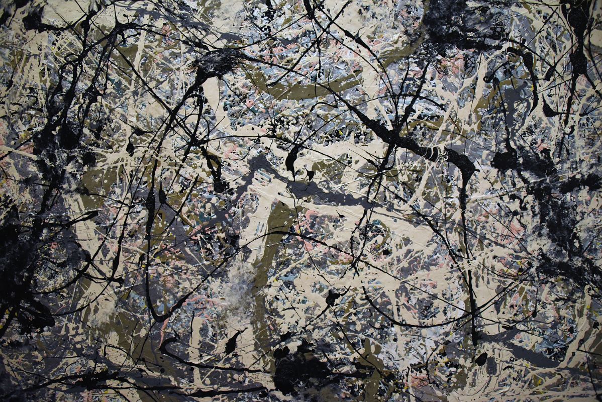 Jackson Pollock Number 28 1950 Close Up From New York Metropolitan Museum Of Art At New York Met Breuer Unfinished